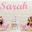 Ursinhas florais Rosa e Branca para Sarah