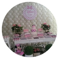 Minnie Rosa para Diana 1 aninho