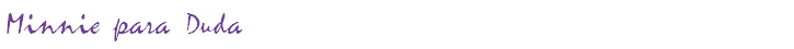 Minnie para Duda