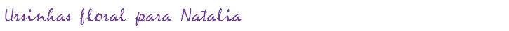 Ursinhas floral para Natalia